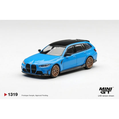 Pre-Order – BMW M3 M Performance Touring Riviera Blue (LHD) 1:64 Mini GT Model (MGT01319-L) Stocks Due Mar / Apr 2027