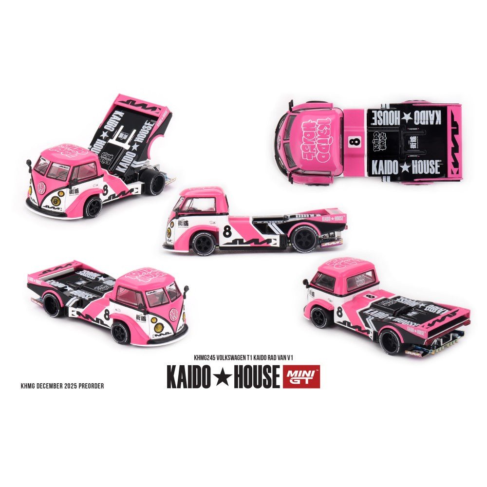 Pre-Order - 1:64 MINI GT Volkswagen T1 Kaido Radvan V1 MGTKHMG245 Stocks Due Aug / Sept 2026