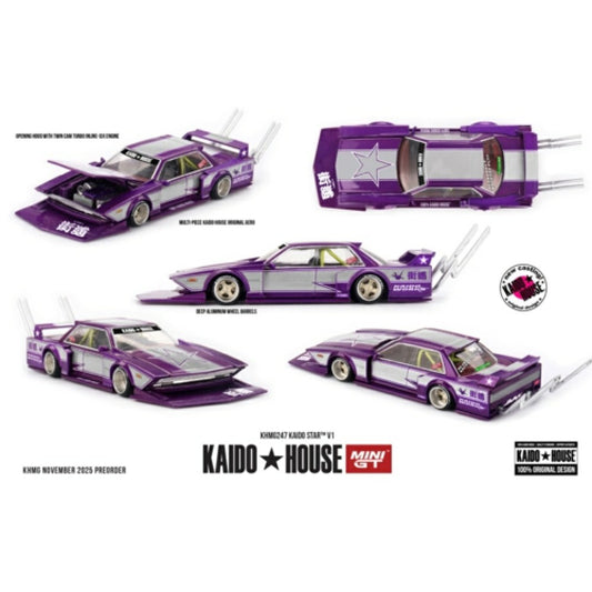 Pre-Order - 1:64 MINI GT Kaido Star V1 (New Casting) MGTKHMG247 Stocks Due Jun / Jul 2026