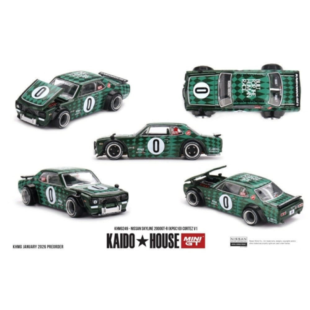Pre-Order - 1:64 MINI GT Nissan Skyline 2000 GT-R (KPGC10) Cortez V1 MGTKHMG249 Stocks Due Sept / Oct 2026