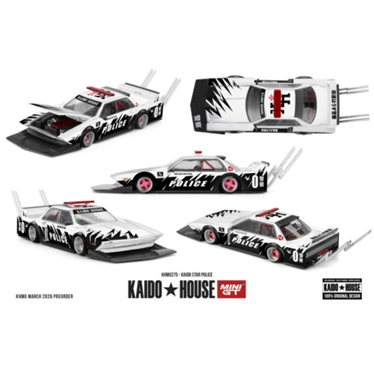 Pre-Order – Kaido Star Police MGTKHMG275 Stocks Due Oct / Nov 2026 1:64 Mini GT Diecast Model Stocks Due Oct / Nov 2026