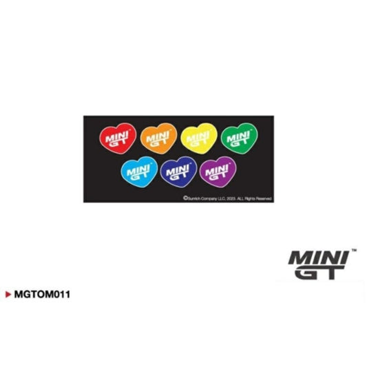 Available to Order – Colourful Hearts Sticker Set (7.3x16cm) Mini GT Model (MGTOM011)