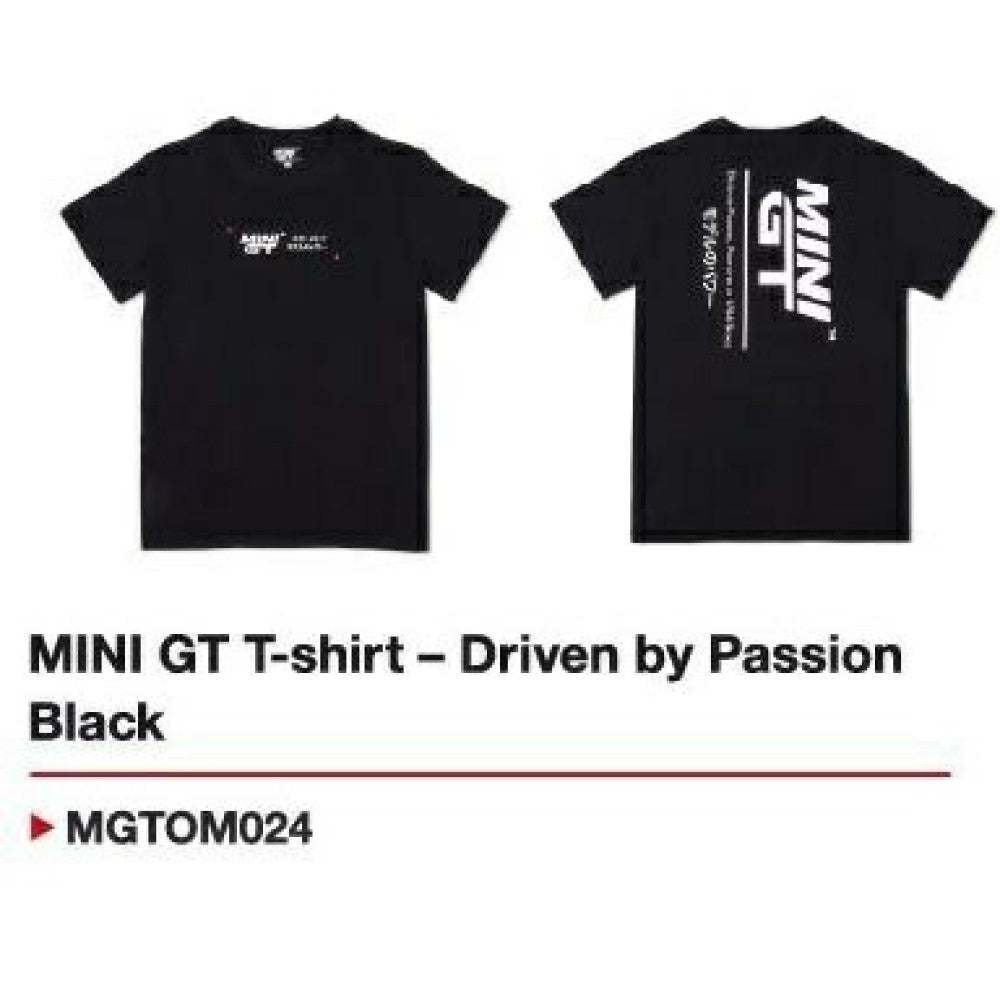 Available to Order – T-shirt - Driven by Passion Black - L Mini GT Model (MGTOM024-L)