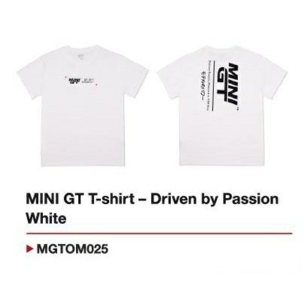 Available to Order – T-shirt - Driven by Passion White - Xxl Mini GT Model (MGTOM025-XXL)