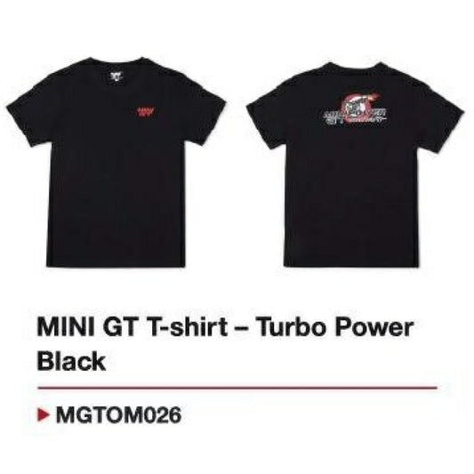 Available to Order – T-shirt - Turbo Power Black - M Mini GT Model (MGTOM026-M)