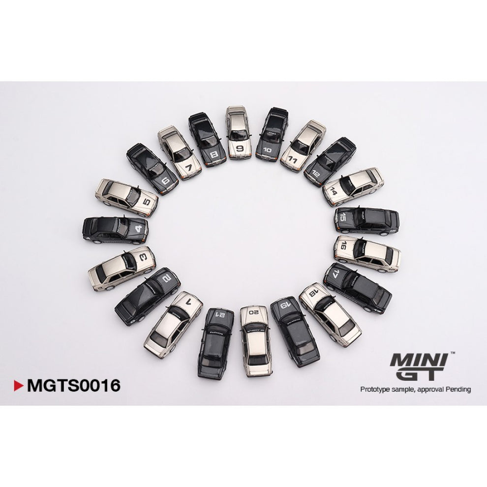 1984 Mercedes-Benz 190E EVO1 Nurburgring Race Of Champions 20 Car Set Limited Edition 5000 MGTS0016 1:64 Mini GT Diecast Model