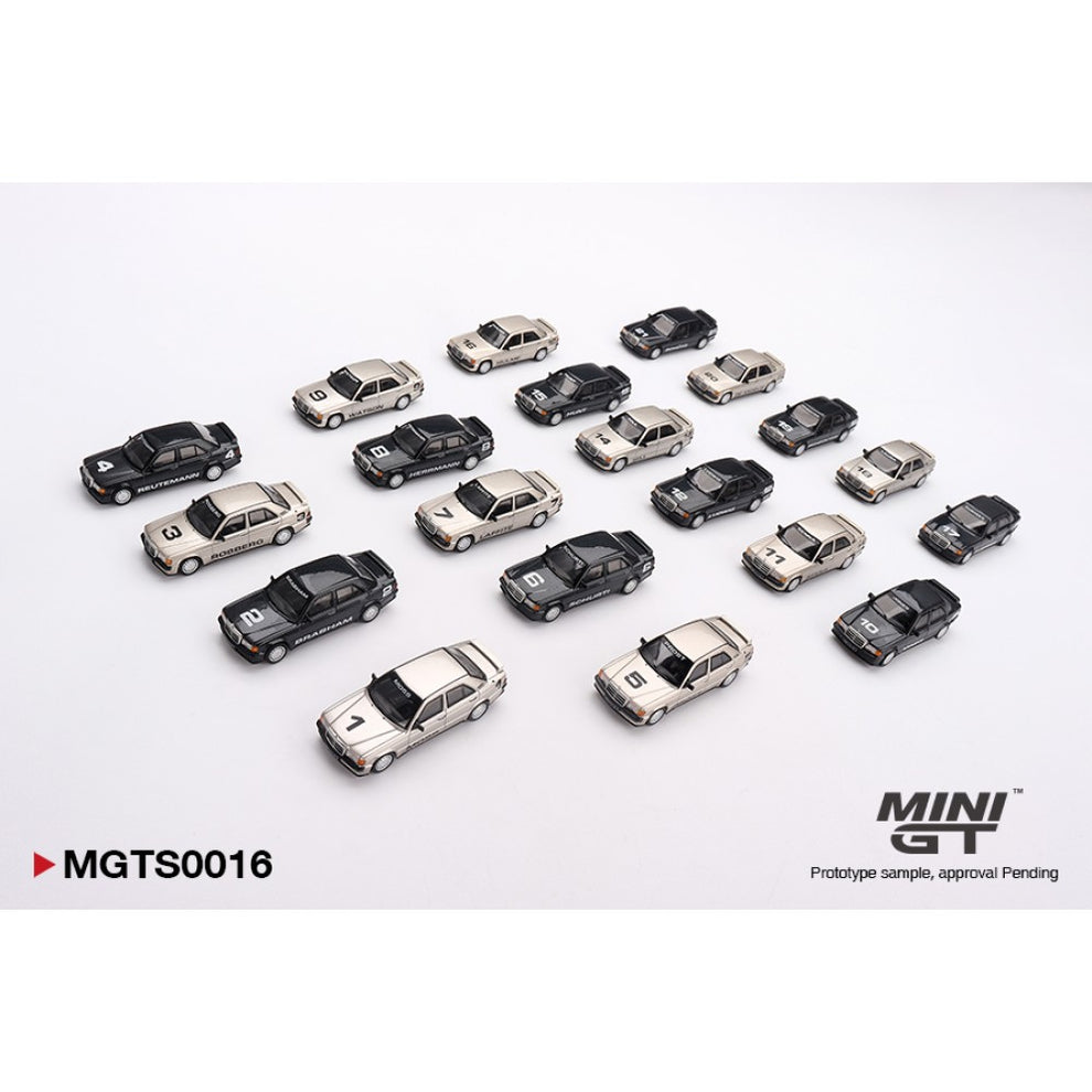 1984 Mercedes-Benz 190E EVO1 Nurburgring Race Of Champions 20 Car Set Limited Edition 5000 MGTS0016 1:64 Mini GT Diecast Model