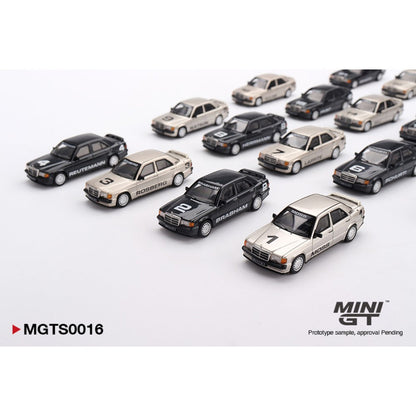 1984 Mercedes-Benz 190E EVO1 Nurburgring Race Of Champions 20 Car Set Limited Edition 5000 MGTS0016 1:64 Mini GT Diecast Model