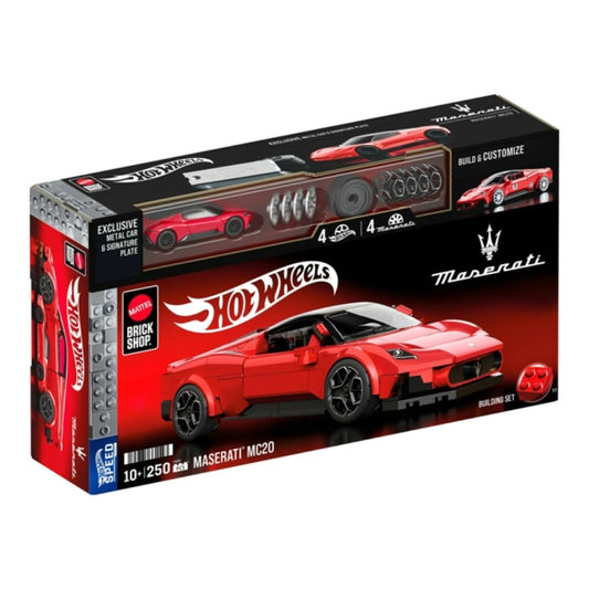 Available to Order – Hot Wheels Speed Maserati Mc20 (brick Shop) (approx 1/32 Scale) 1:32 Mattel Toys Model (MHWBSJFR90)
