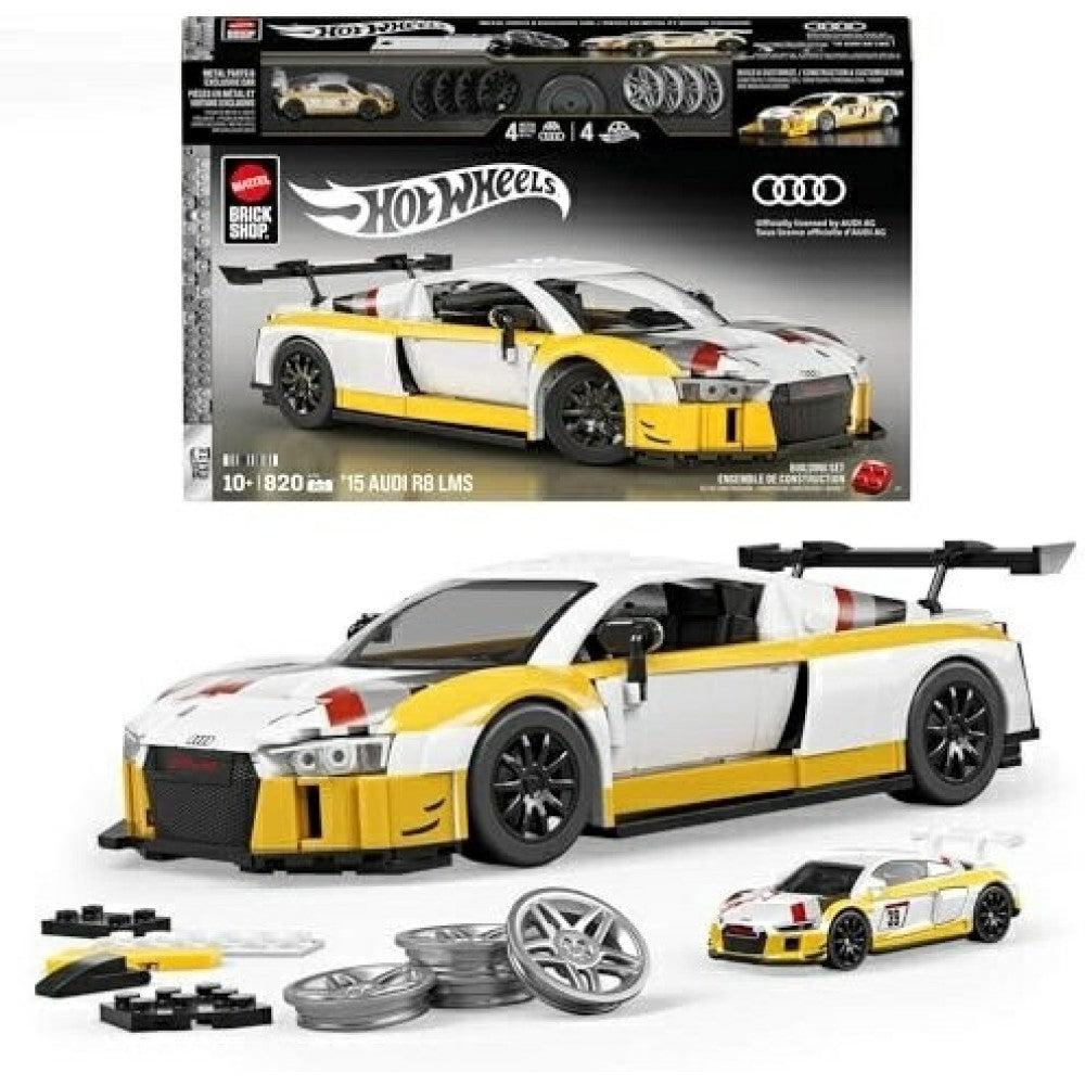 Available to Order – Hot Wheels Elite Audi R8 Lms (brick Shop) Mattel Toys Model (MHWBSJFT18)