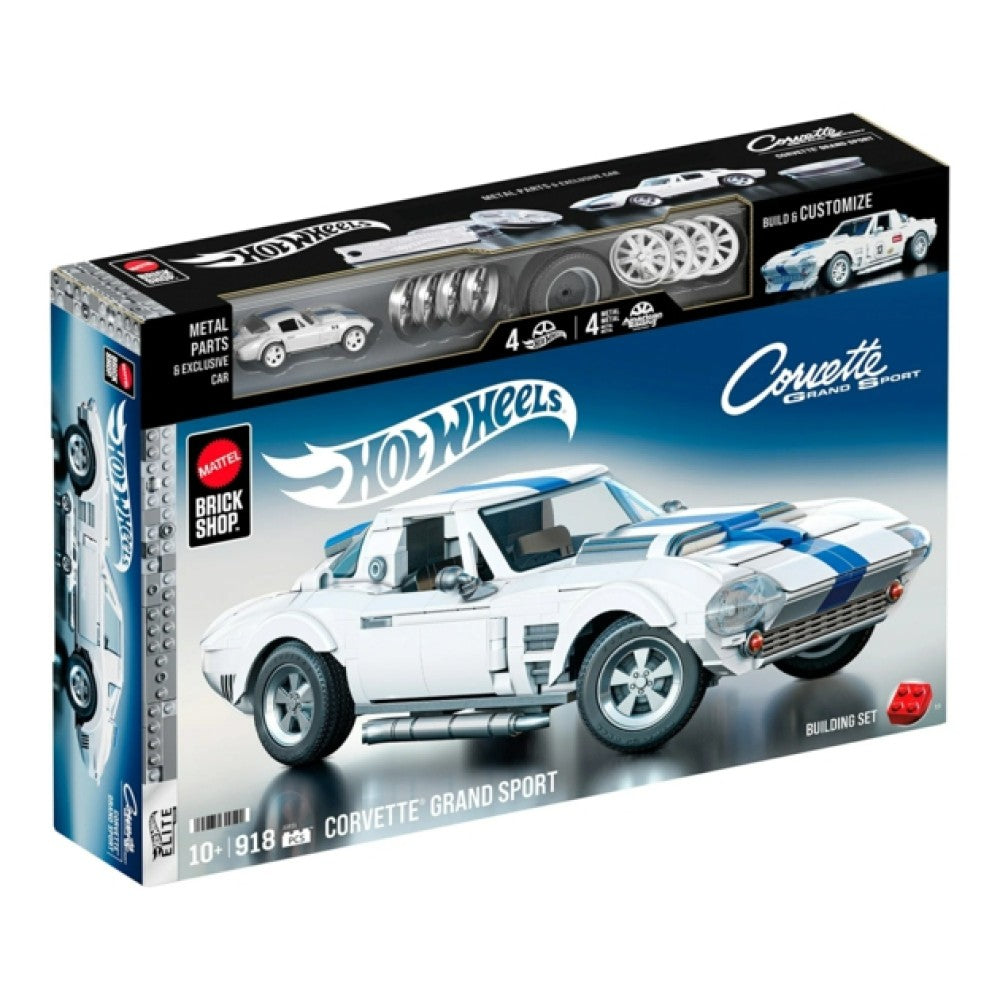 Available to Order – Hot Wheels Elite Corvette Grand Sport (brick Shop) (approx 1/16 Scale) 1:16 Mattel Toys Model (MHWBSJGR31)