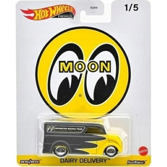 Available to Order – 1:64 Hotwheels Real Riders Dairy Delivery Moon Eyes 1/5 (MHWDLB45-HKC93)