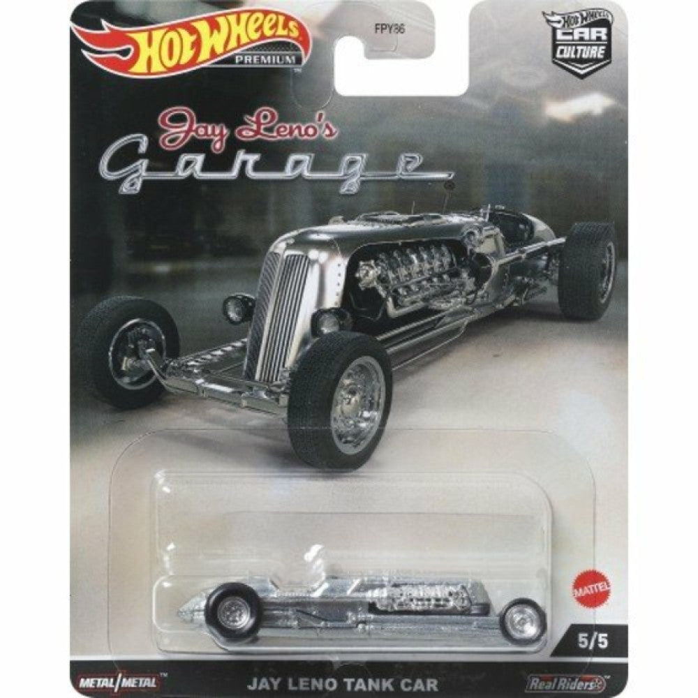 Available to Order from Supplier - 1:64 HOTWHEELS Jay Leno'S Garage Jay Leno Tank Car 5/5 MHWFPY86-HCJ85