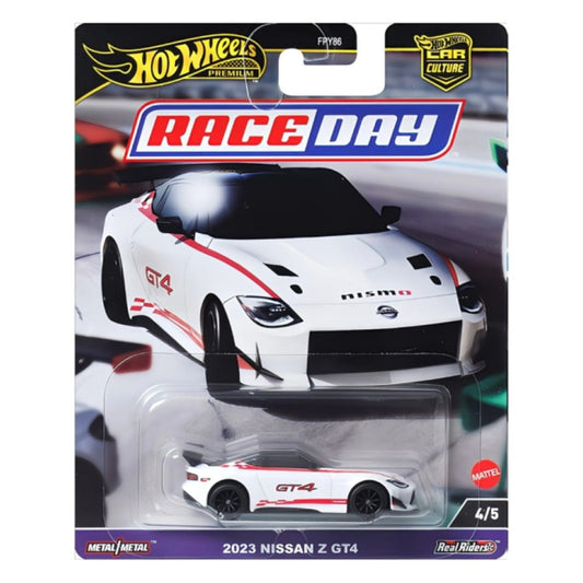Available to Order from Supplier - 1:64 HOTWHEELS Race Day 2023 Nissan Z Gt4 4/5 MHWFPY86-HRV73