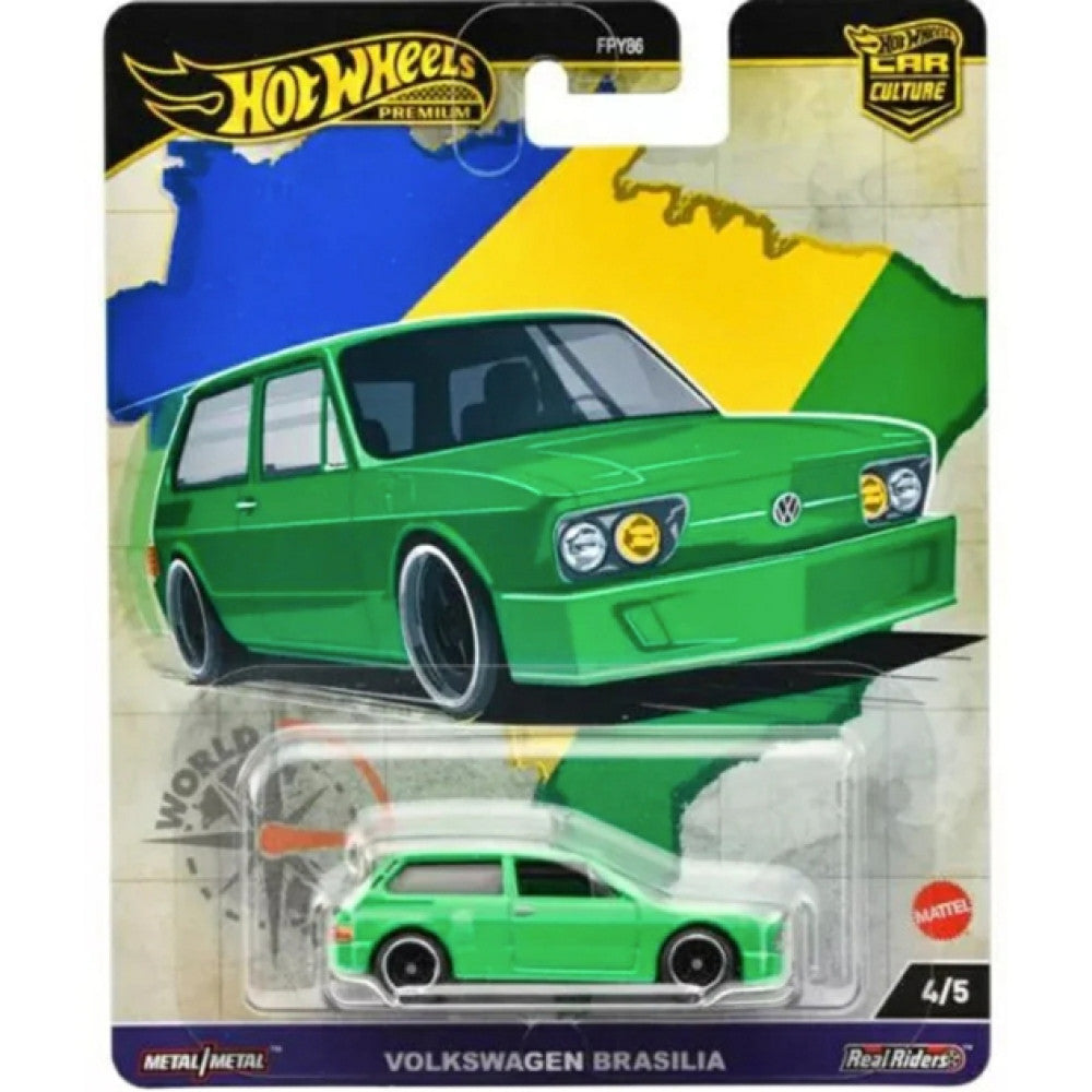 Available To Order – MHWFPY86-HRV82 - Hot Wheels Car Culture World Tour Volkswagen Brasilia 4/5 Hot Wheels Model (MHWFPY86-HRV82)