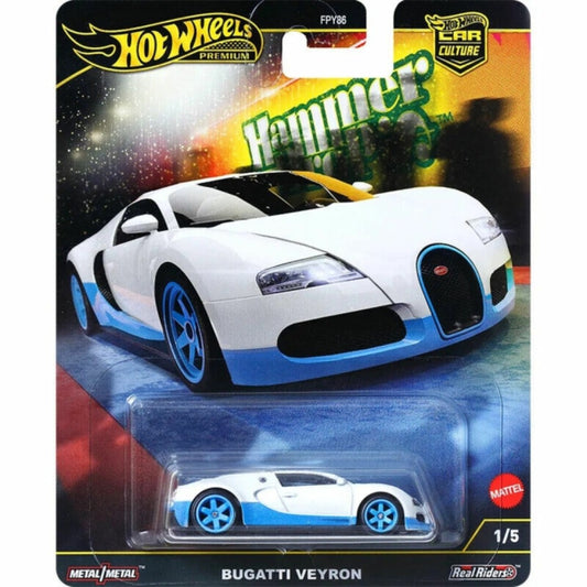 Available to Order from Supplier - 1:64 HOTWHEELS Premium Hammer Drops Bugatti Veyron 1/5 MHWFPY86-HRW06