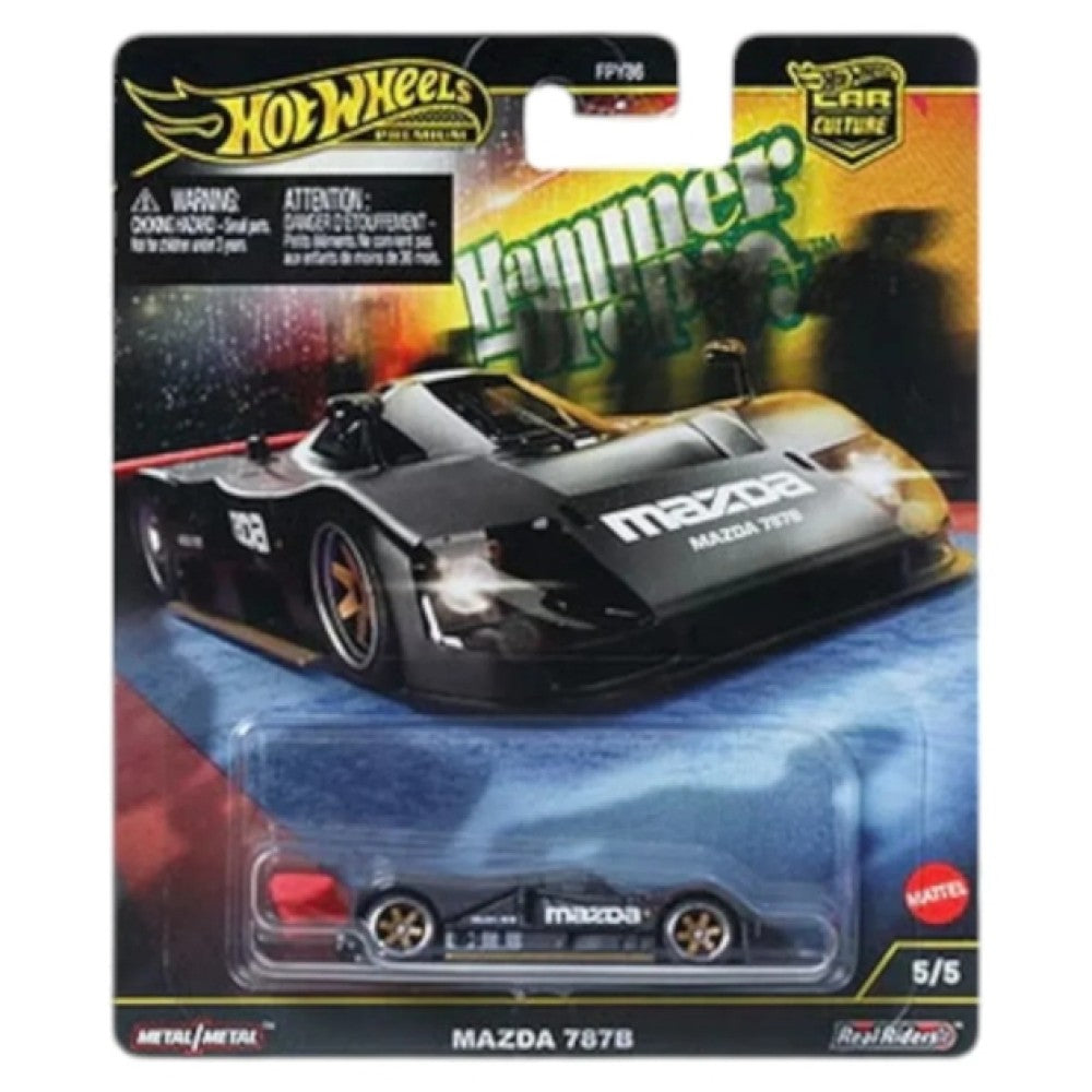 Available to Order from Supplier - 1:64 HOTWHEELS Premium Hammer Drops Mazda 787B 5/5 MHWFPY86-HRW08
