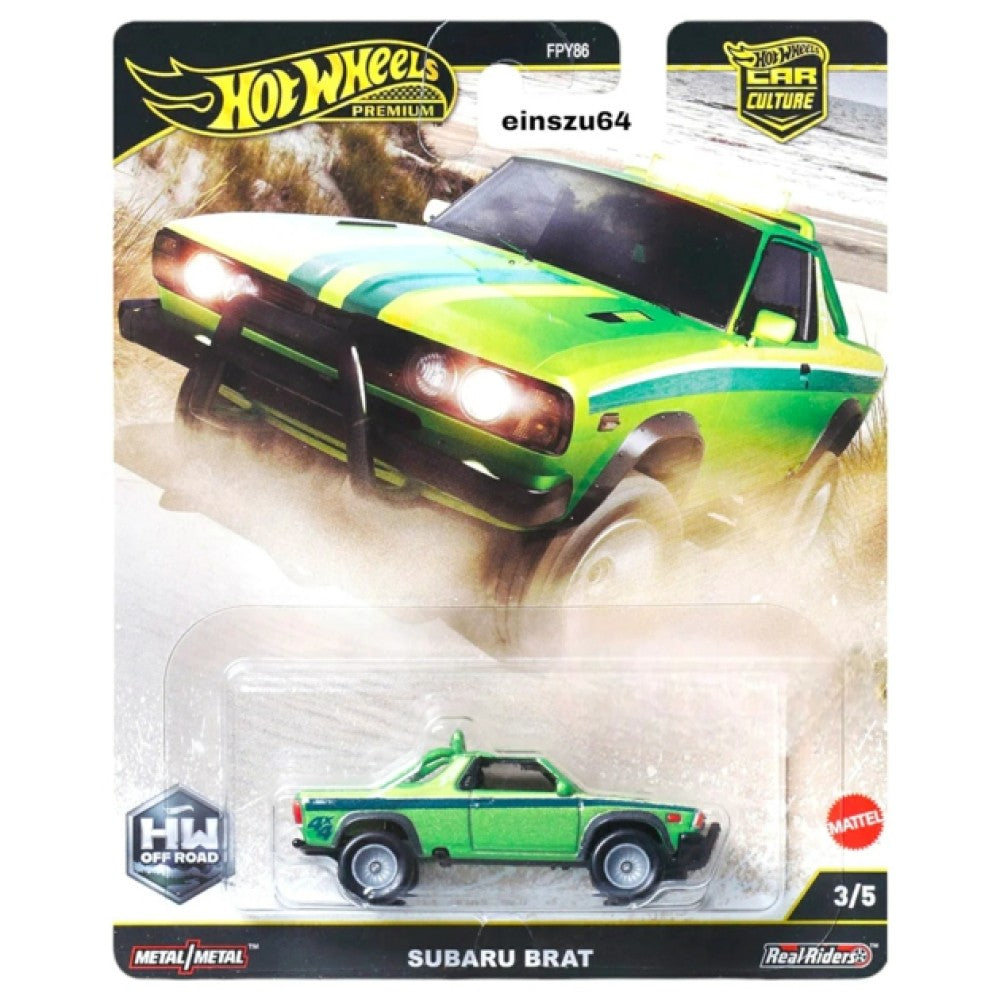 Available to Order – Hot Wheels Hw Off Road Subaru Brat 3/5 Mattel Toys Model (MHWFPY86-JBK72)