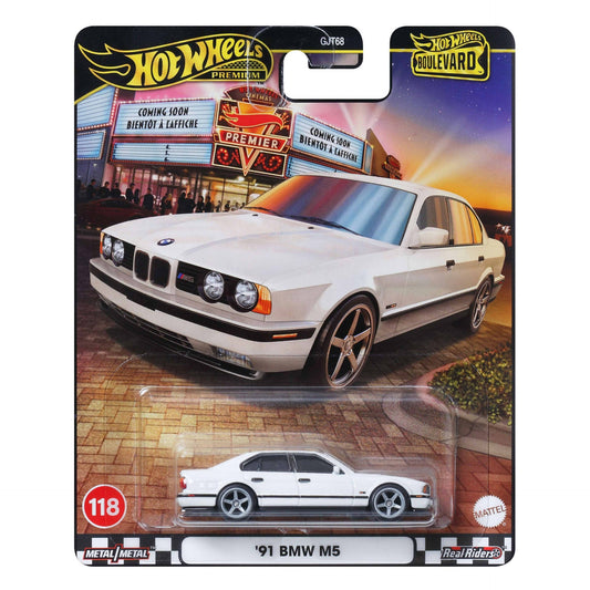 1:64 HOTWHEELS Boulevard No 118 '91 BMW M5 JBL24
