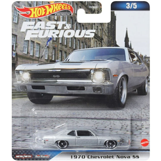 1:64 Hot Wheels Fast & Furious 3/5 1970 Chevrolet Nova Ss HNW54