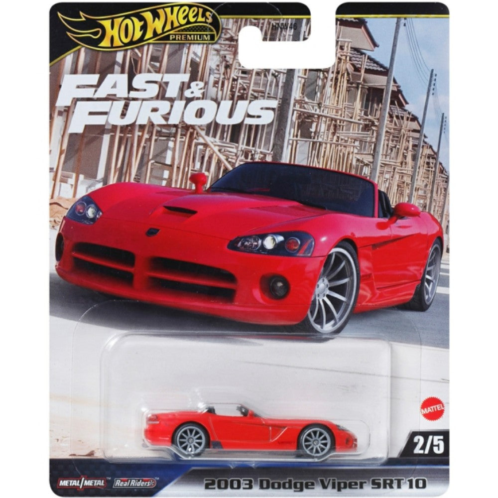 2003 Dodge Viper SRT10 Fast & Furious 2/5 1:64 Hot Wheels Model Car