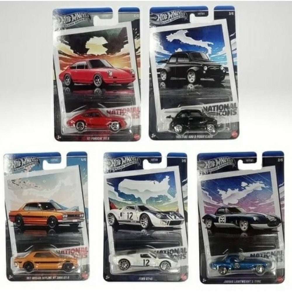 Available to Order – 979g X10 Hot Wheels National Icons Assortment Mattel Toys Model (MHWHRT81-979G)