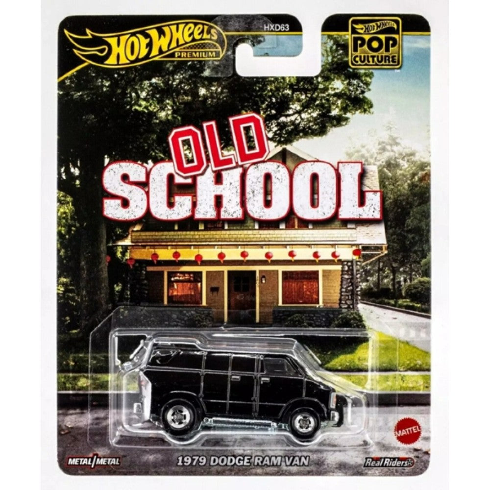 MHWHXD63-HVJ38 - Hot Wheels Pop Culture 1979 Dodge Ram Van Old School – diecast model