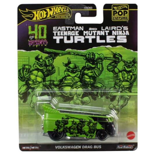 1:64 Hot Wheels Pop Culture Eastman And Lairds Teenage Mutant Ninja Turtles Vw Drag Bus HVJ46