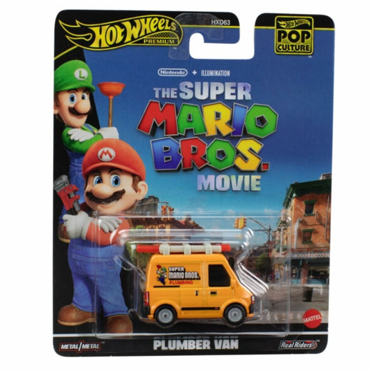 Available to Order – 1:64 Hotwheels Pop Culture The Super Mario Bros Movie Plumber Van (MHWHXD63-HXF03)