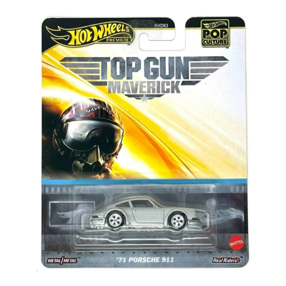 Available to Order – 1:64 Hotwheels Pop Culture Top Gun Maverick '71 Porsche 911 (MHWHXD63-JBL62)