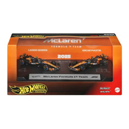 MHWJMM91 - Hotwheels Premium Formula 1 2-PACK Team Mclaren Mattel Toys Model