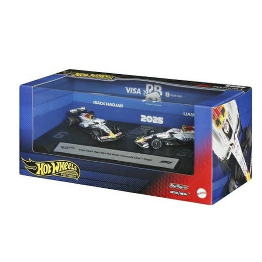 MHWJMM94 - Hotwheels Premium Formula 1 2-PACK Team Visa Cash App Racing Bulls Mattel Toys Model