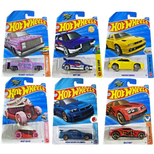 Available To Order – MHWL2593-973K - X72 Hotwheels Basic US 2026 Assortment Wave 10 Each Model (MHWL2593-973K)