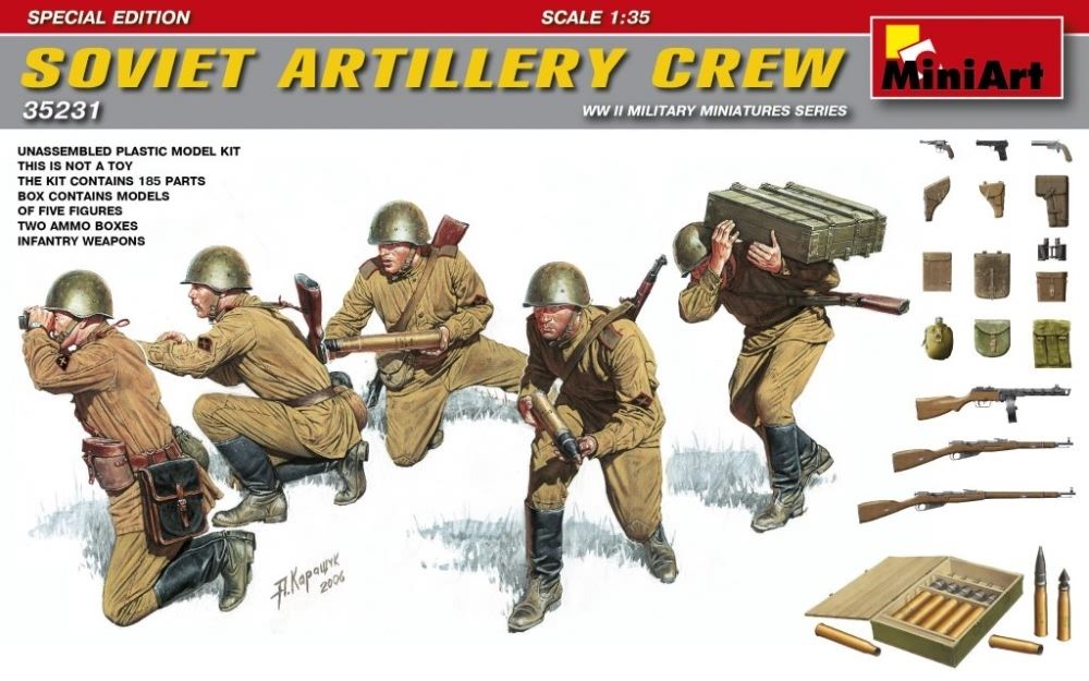 Available to Order – Soviet Artillery Crew Special Edition 1:35 (MIA 35231)