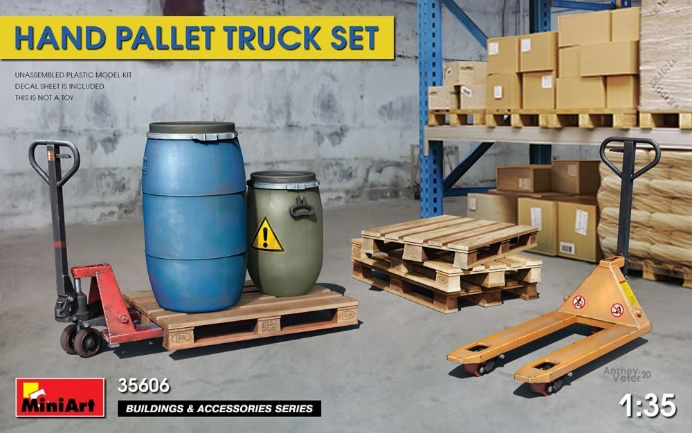 Hand Pallet Truck Set 1:35 – diecast model