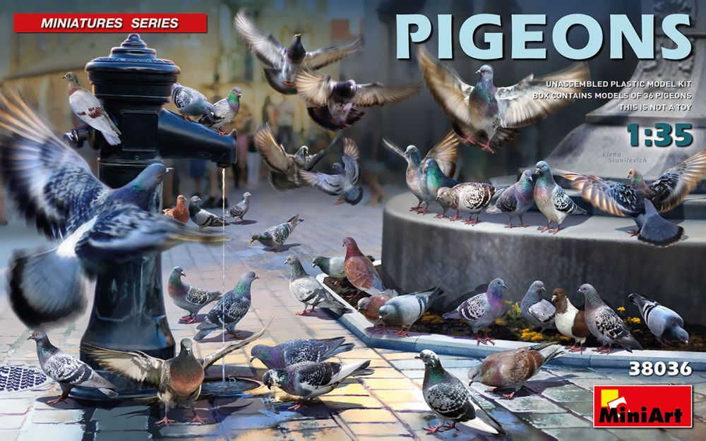 Pigeons 1:35 Miniart Model