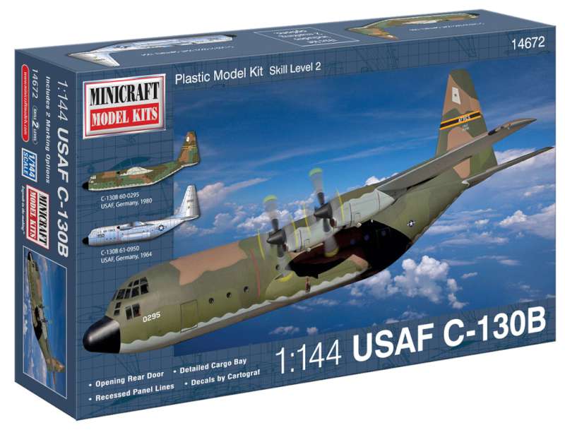 Available To Order – C-130B USAF w/2marking options 1:144 (MIC 14672)