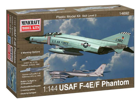 Available To Order – F-4E/F Phantom USAF/Luftwaffe with 2 Marking Options 1:144 (MIC 14692)