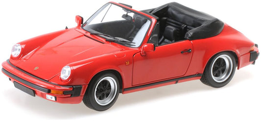 Porsche 911 Carrera Cabriolet 3.2 - 1983 Red 1:18 Minichamps Model