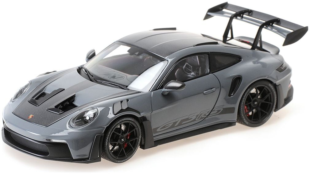 MINICHAMPS Porsche 911 (992) GT3 RS 2024 Grey with Weissach Package Black Wheels Limited Edition 1:18 (110062024)