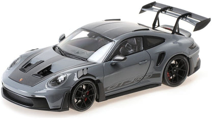 MINICHAMPS Porsche 911 (992) GT3 RS 2024 Grey with Weissach Package Black Wheels Limited Edition 1:18 (110062024)