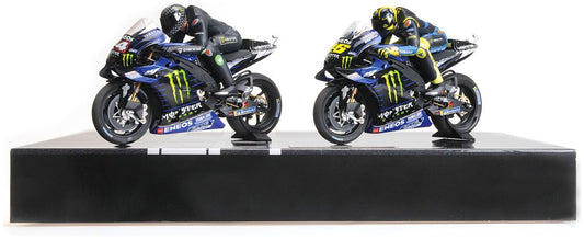 Available to Order – Yamaha Yzr-M1 - Set 2 Bikes 2019, Hamilton/Rossi, Valencia Test 1:12 (MIN 122 194446)