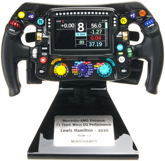 Steering Wheel Mercedes W11 Eq Perf 2020, L. Hamilton, World Champion 1:2 Minichamps Model