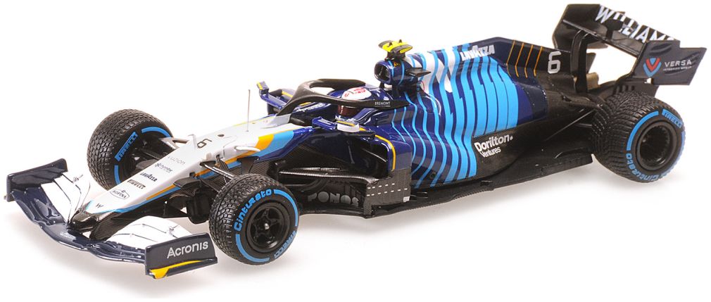 Available to Order – Williams Racing Mercedes Fw43B Nicholas Latifi - Belgian GP 2021 1:43 (MIN 417 211306)