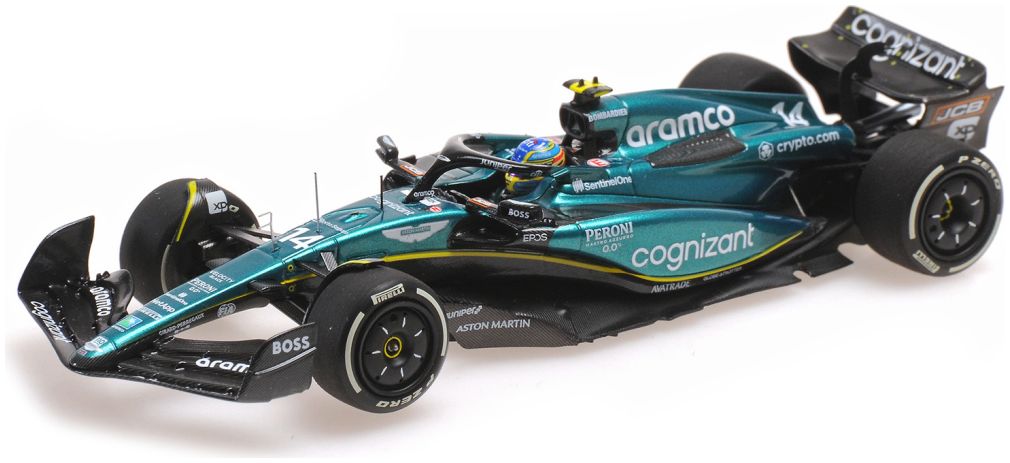 Available To Order – Aston Martin Aramco Cognizant F1 AMR23 Fernando Alonso 2023 1:43 (MIN 417 230114)