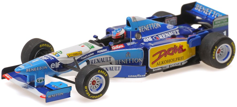 Benetton Renault B195 Michael Schumacher - Winner French GP 1995 1:43 Minichamps Model