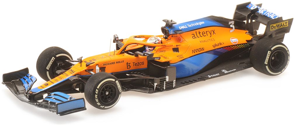 Mclaren F1 Team Mcl35M Daniel Ricciardo - Winner Italian GP 2021 1:43 Minichamps Model