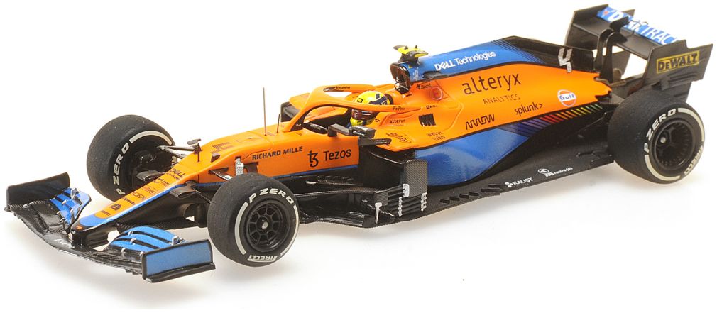 Mclaren F1 Team Mcl35M Lando Norris - Italian Gp 2021 1:43 Minichamps Model