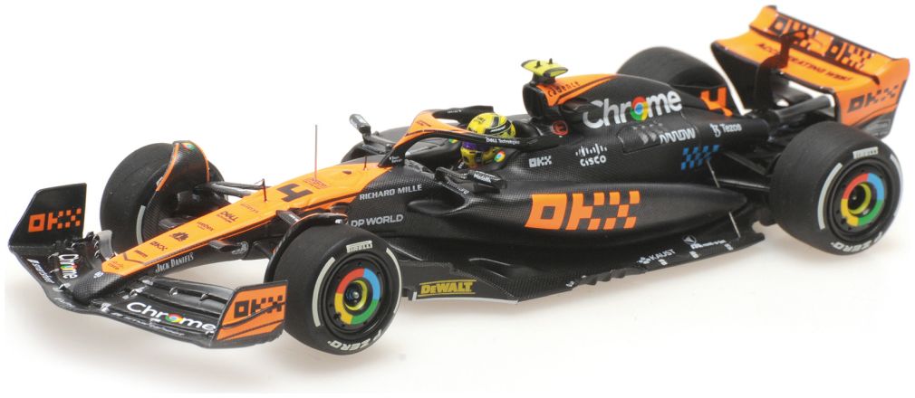 Mclaren F1 Team Mcl60 Lando Norris - 2nd Place Japanese GP 2023 1:43 Minichamps Model