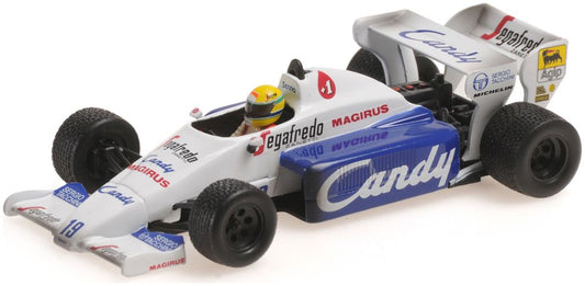 Toleman Hart Tg184 - Dirty Version 1984, A. Senna, 2nd Monaco Gp 1:43 Minichamps Model
